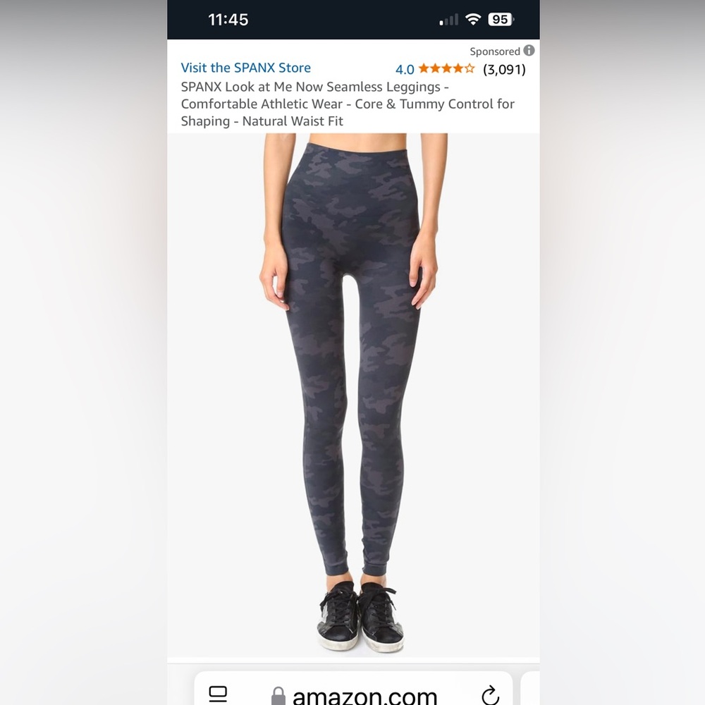 Spanx look at me now camo leggings